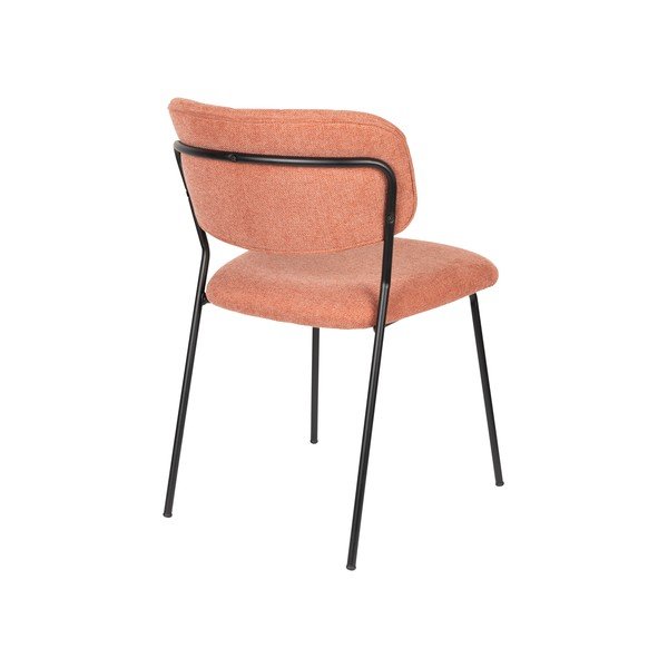 Jídelní židle v sadě 2 ks v lososové barvě Jolien – White Label-image-4