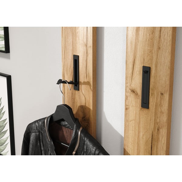 Nástěnný věšák v dekoru dubu v přírodní barvě Ameca – Germania-image-1