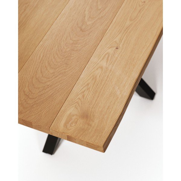 Jídelní stůl s deskou v dubovém dekoru 90x160 cm Argo – Kave Home-image-3