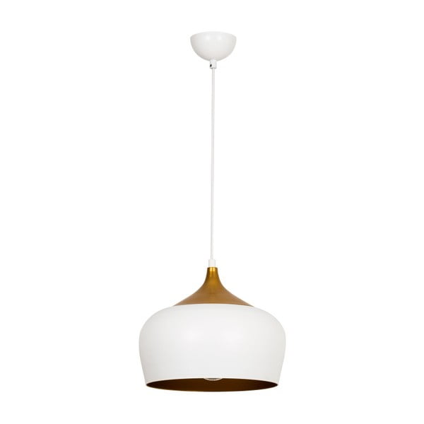 Bílé stropní svítidlo s detailem ve zlaté barvě Homemania Decor Ythan-image-1