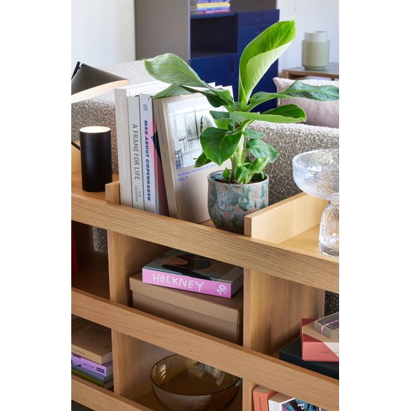 Knihovna v dekoru dubu v přírodní barvě 120x70x32 cm Momentum – Hübsch-image-4