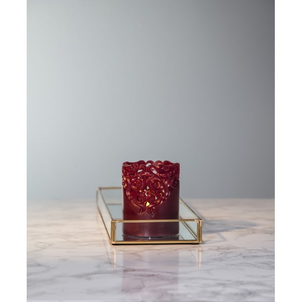 Červená vosková LED svíčka Star Trading Clary, výška 10 cm-image-4