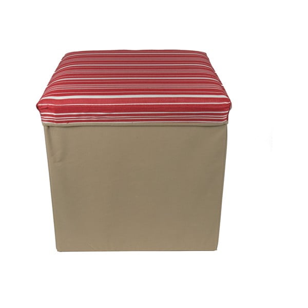 Skládací úložná krabice Tri-Coastal Design Red Stripes