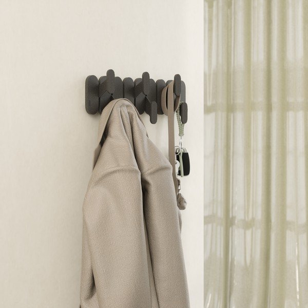 Matně černý ocelový nástěnný věšák 16 cm Tempo – Umbra-image-2