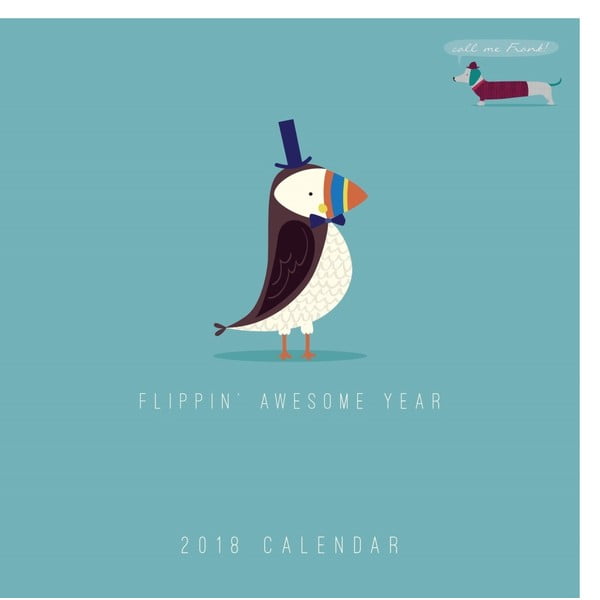 Malý nástěnný kalendář pro rok 2018 Portico Designs Call Me Frank