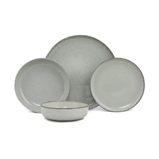 24dílná sada zeleného porcelánového nádobí Kütahya Porselen Pearl
