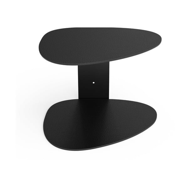 Černá ocelová police 29 cm Curve Bull – LIND DNA