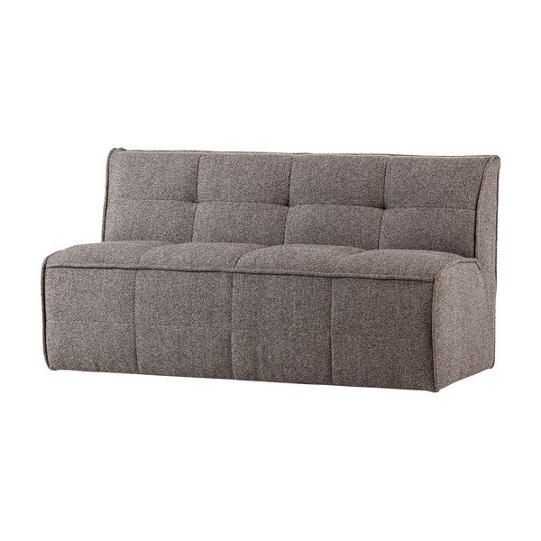 Hnědá polstrovaná lavice z textilie bouclé Cluster – vtwonen-image-2