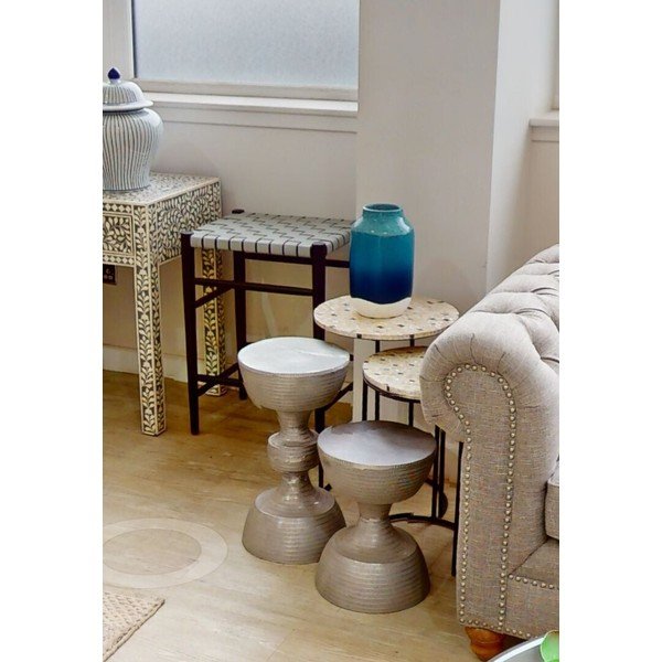 Kulaté odkládací stolky v sadě 2 ks ø 38 cm Halle – Premier Housewares-image-3