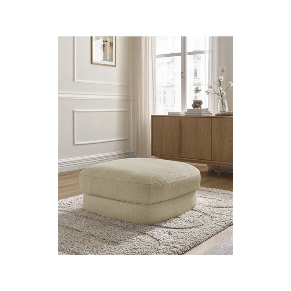 Béžová podnožka z textilie bouclé Leonore – Bobochic Paris-image-3