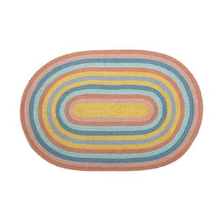 Jutový koberec Bloomingville Mini Rainbow, 50 x 75 cm