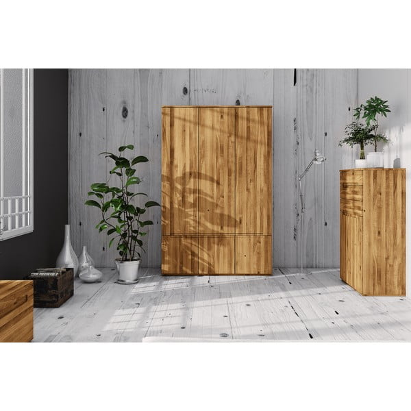 Šatní skříň z dubového dřeva 135x206 cm Vento 3 - The Beds-image-4