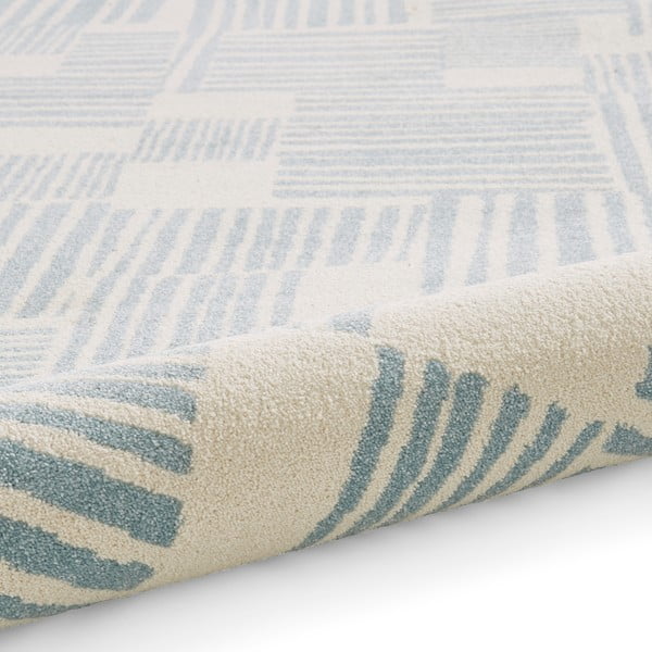 Světle modrý koberec 80x150 cm Blocks – Catherine Lansfield-image-3