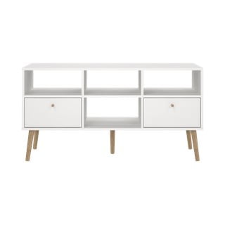 Bílý TV stolek 117x61 cm Bodo – Tvilum
