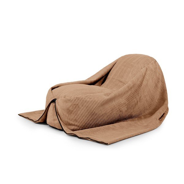 Hnědý manšestrový dětský sedací vak Cocoon 120 – SLOWDOWN