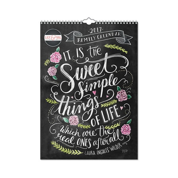Rodinný A3 kalendář Portico Designs Lily & Val