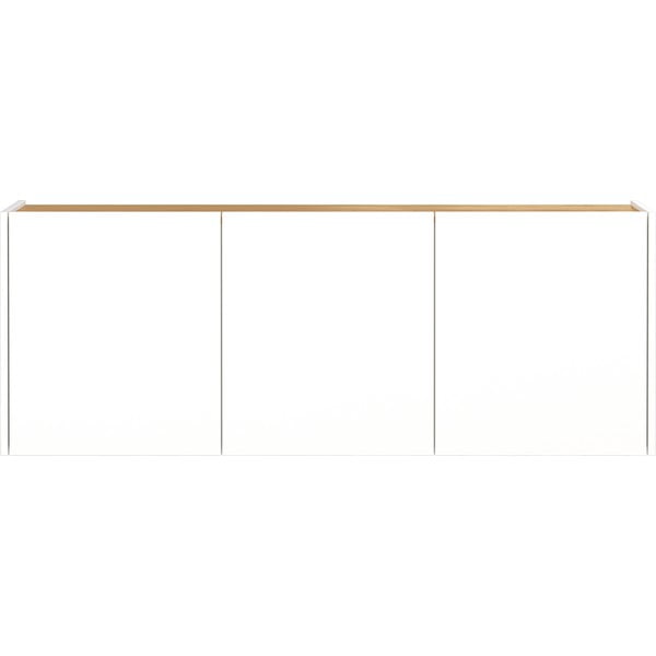 Bílá závěsná skříňka v dekoru dubu 138x52x25 cm Libbiano – Germania-image-2