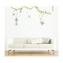 Sada nástěnných samolepek Ambiance Birds cages in the Forest