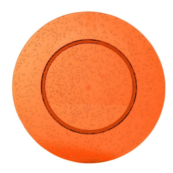 Oranžový plastový talíř Navigate Bubble