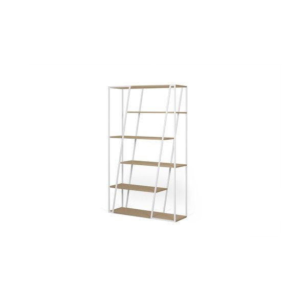 Bílá knihovna TemaHome Albi, výška 197 cm-image-4