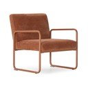 Žinylkové křeslo v terakotové barvě Vince – MOME