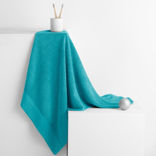 Tyrkysový froté bavlněný ručník 50x100 cm Amari – Restilo-image-1