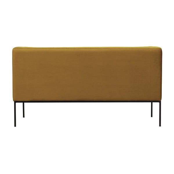 Žlutá sametová pohovka Windsor & Co Sofas Neptune, 145 cm-image-4