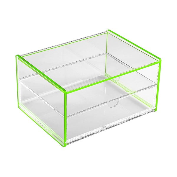 Zelený úložný box Versa Ariel, 17,1 x 13 x 9,2 cm