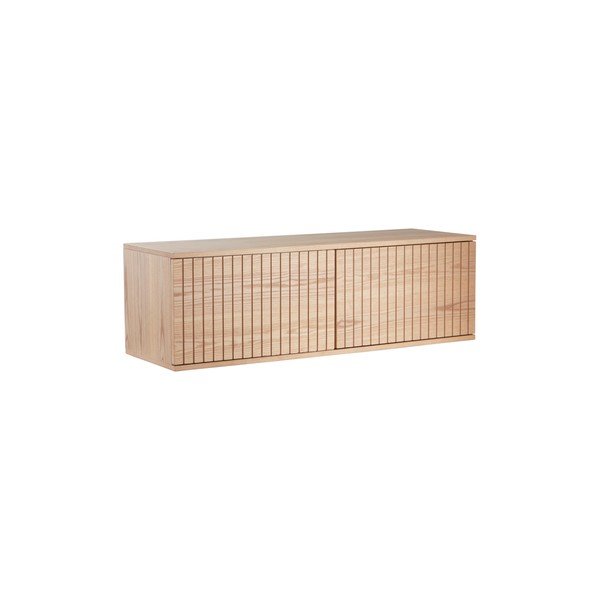 TV stolek v dekoru jasanu v přírodní barvě 120x38x40 cm Sandviken – Jotex