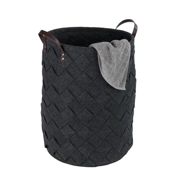 Černý koš na prádlo Wenko Trovo, objem 75 l-image-2