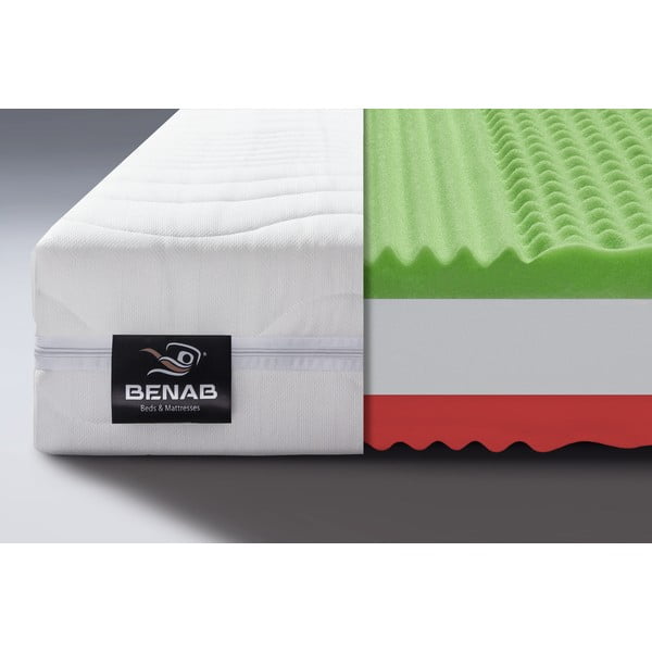 Tvrdá/středně tvrdá pěnová oboustranná matrace 140x200 cm Pure Support – BENAB-image-1