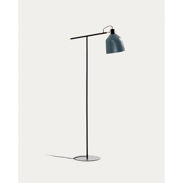 Stojací lampa v petrolejové barvě s kovovým stínidlem (výška 147 cm) Olimpia – Kave Home-image-2