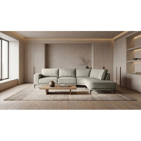 Světle šedá rohová pohovka (pravý roh) Copenhagen – Scandic-image-1