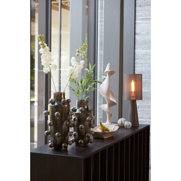 Hnědá stolní lampa s textilním stínidlem (výška 58 cm) Micky – Light & Living-image-2