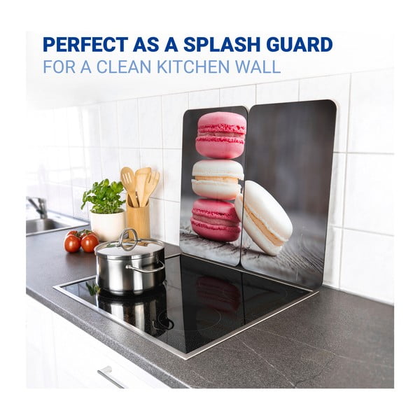 Sada 2 skleněných krytů na sporák Wenko Macarons, 52 x 30 cm-image-4