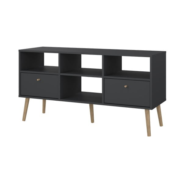 Antracitový TV stolek 117x61 cm Bodo – Tvilum-image-4