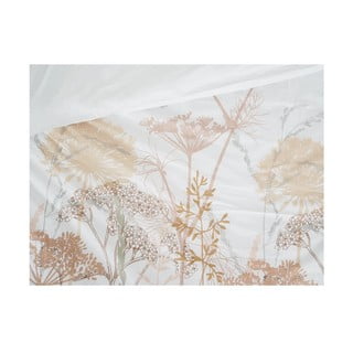 Bílé/v terakotové barvě krepové povlečení na jednolůžko 140x200 cm Caraway – B.E.S.