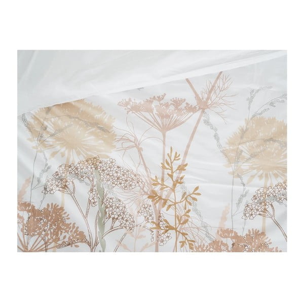 Bílé/v terakotové barvě krepové povlečení na jednolůžko 140x200 cm Caraway – B.E.S.-image-1