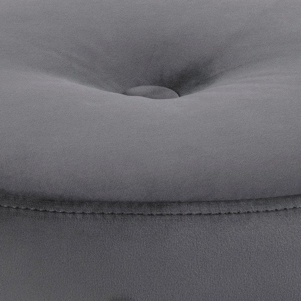 Šedá sametová stolička Frisco - Actona-image-4