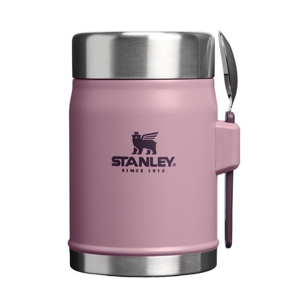 Fialová termoska na jídlo z nerezové oceli 400 ml Legendary Food Jar + Spork Purple Smoke – Stanley