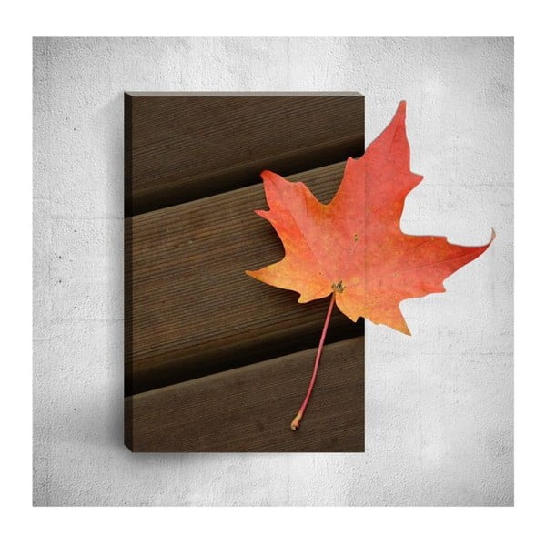 Nástěnný 3D obraz Mosticx Autumn Leaf, 40 x 60 cm