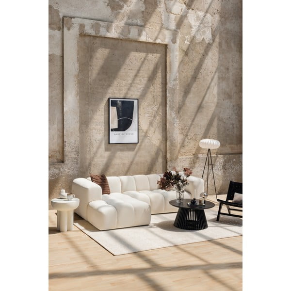 Taupe sametová rohová pohovka (pravý roh/s lenoškou) Cube – Bonami Selection-image-1