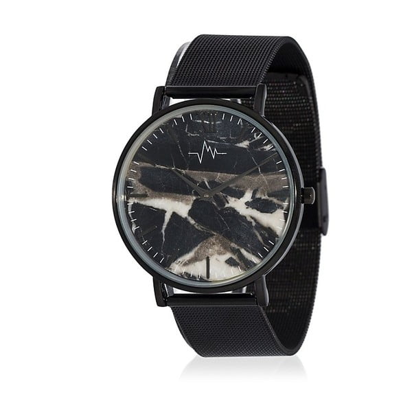 Černé pánské hodinky Andreas Östen Mesh-image-2