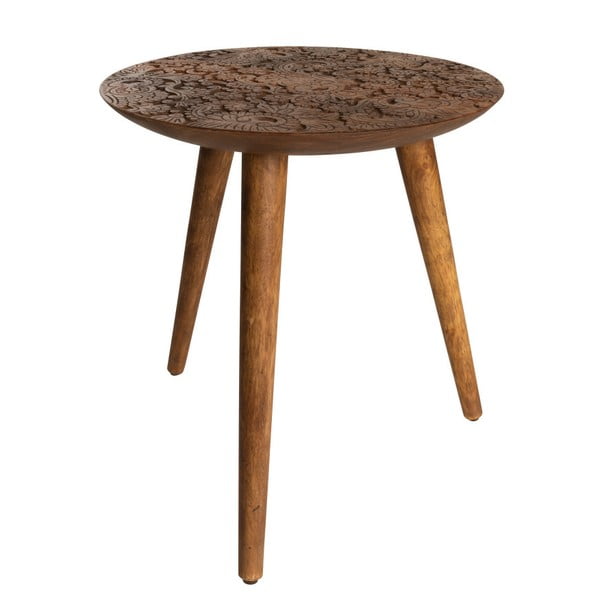 Odkládací stolek ze dřeva palisandru sheesham Dutchbone, ⌀ 40 cm