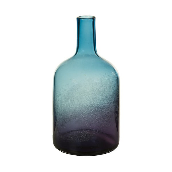 Modrá křišťálová dekorativní váza Santiago Pons Hue, výška 35 cm