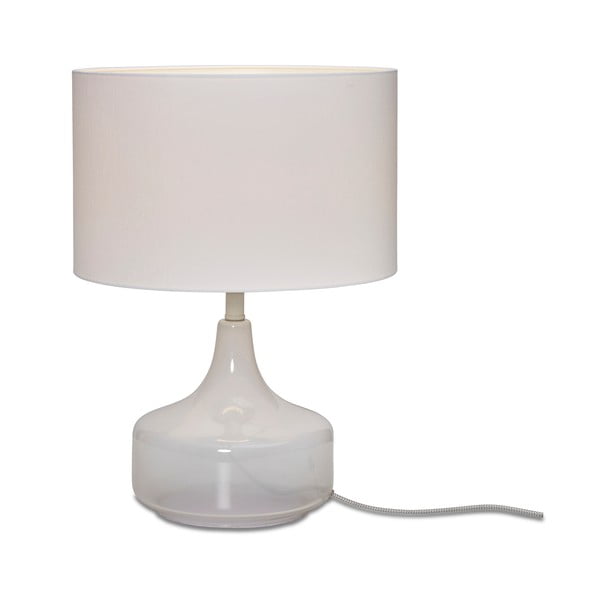 Bílá stolní lampa s textilním stínidlem (výška 46 cm) Reykjavik – it's about RoMi