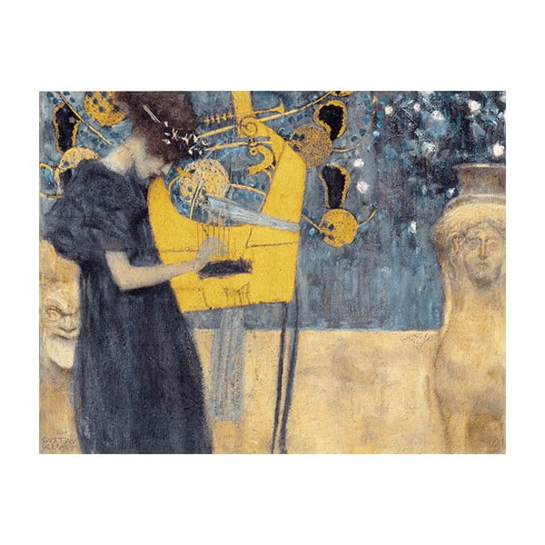 Reprodukce obrazu Gustav Klimt - Music, 50 x 40 cm