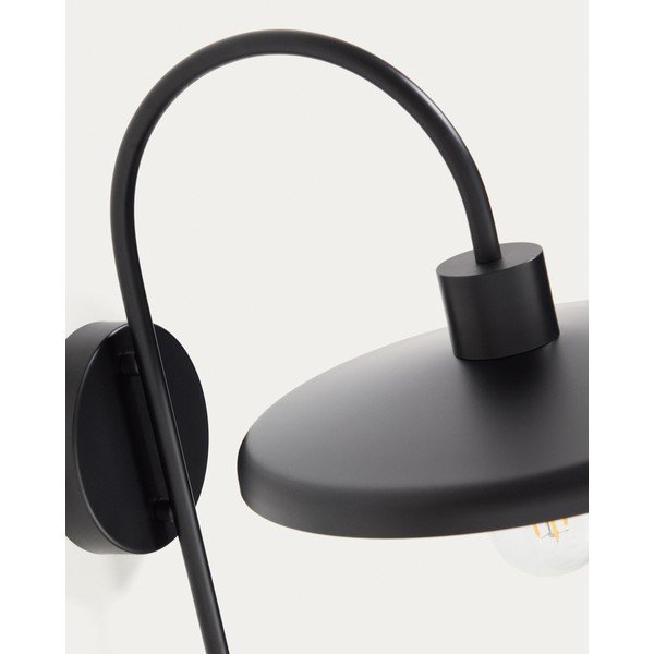 Černé nástěnné svítidlo ø 27 cm Nuvira – Kave Home-image-3