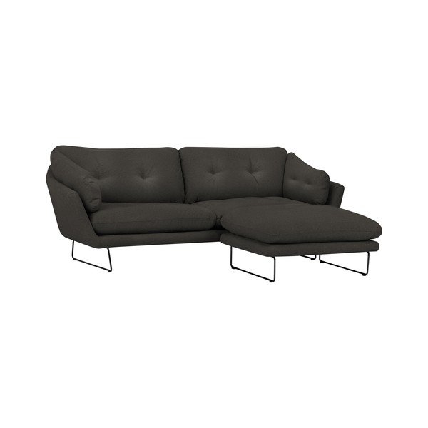 Set šedohnědé pohovky a sedacího pufu Windsor & Co Sofas Comet-image-1