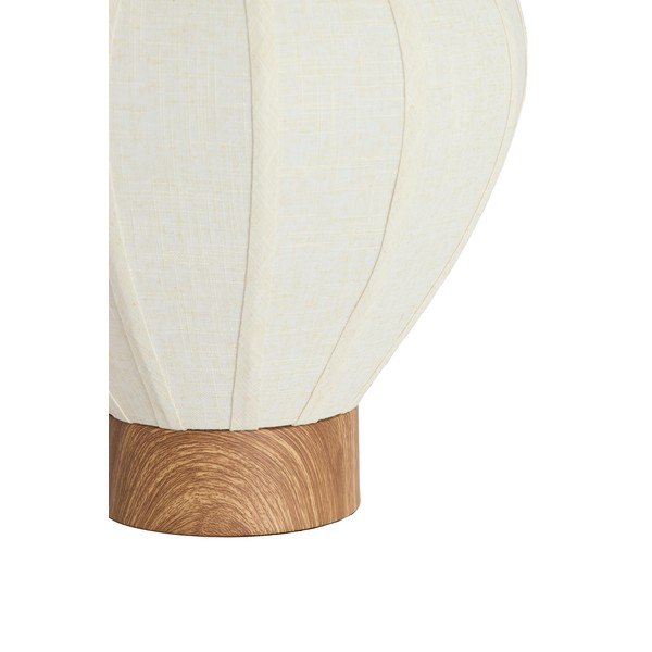Krémová kovová stolní lampa s textilním stínidlem (výška 36 cm) Kyzo – Light & Living-image-4